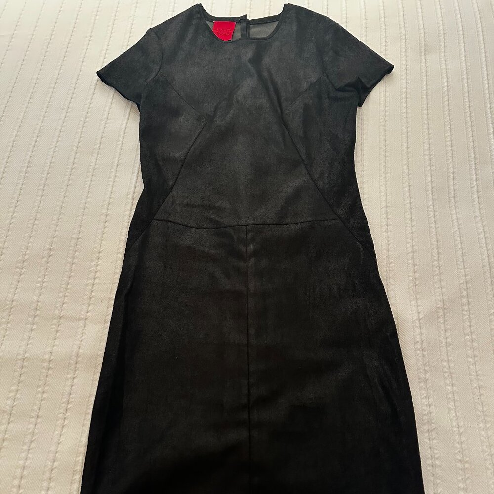 Juliette Longuet Black Suede Dress – Soft Luxe Texture, Timeless & Chic